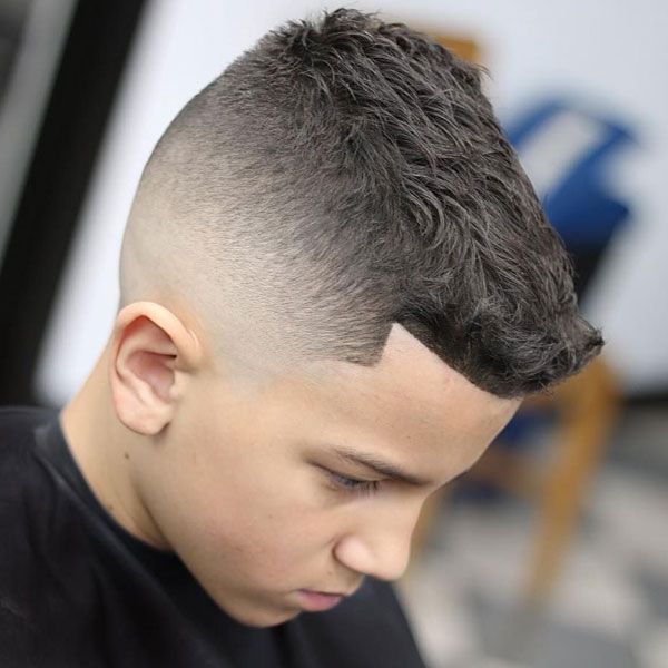 Taper fade small hair style boys